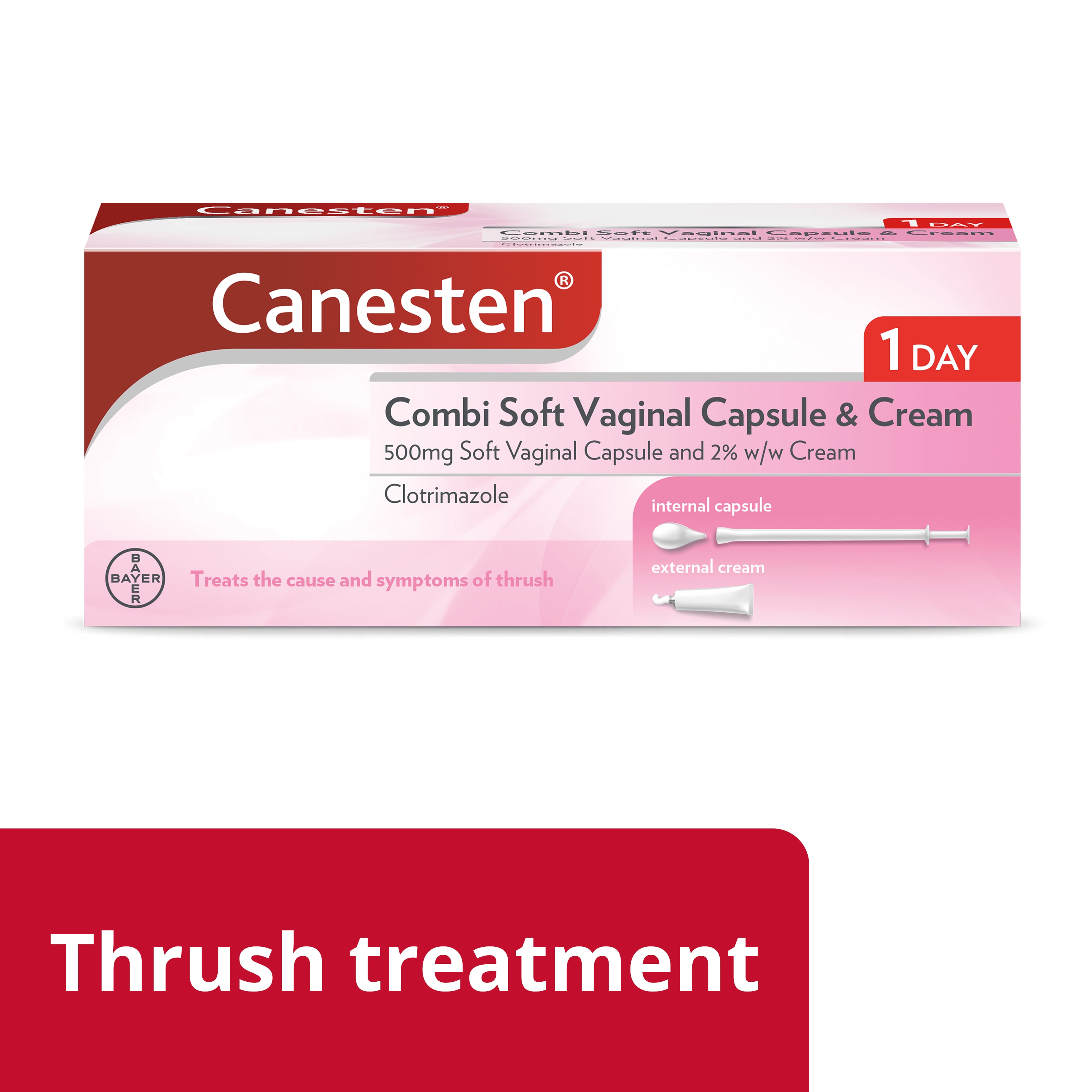 Canesten Combi Soft Vaginal Capsule & Cream
